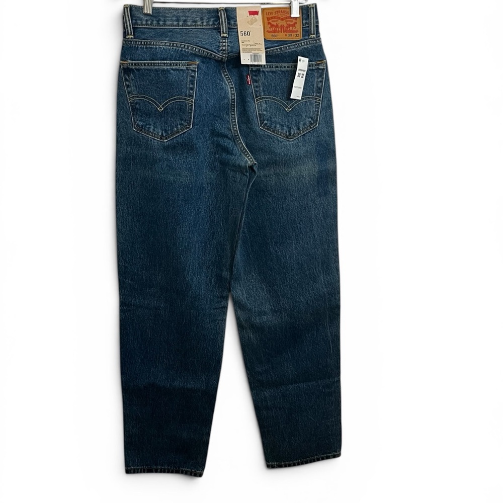 Levi's Relaxed Fit Deep Blue Men's Jeans - Picture 3 of 5